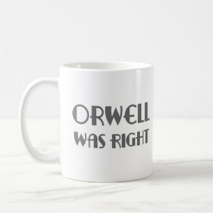 orwell had gelijk koffiemok
