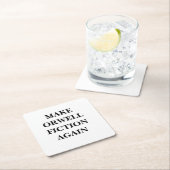 Orwell Message Square papieren karton onderzetter  (Insitu)