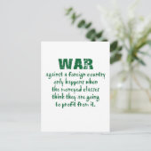 Orwell on War Briefkaart (Staand voorkant)