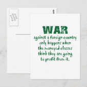 Orwell on War Briefkaart (Voorkant / Achterkant)