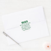 Orwell on War Ronde Sticker (Envelop)