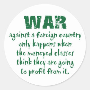Orwell on War Ronde Sticker