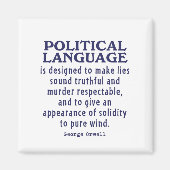 Orwell over politieke taal magneet (Voorkant)