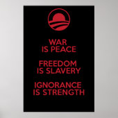 Orwelliaanse/Obamische definities Poster (Voorkant)