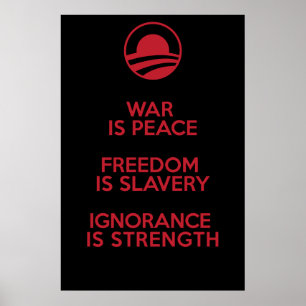 Orwelliaanse/Obamische definities Poster