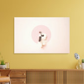 Oryctolagus cuniculus canvas afdruk (Insitu (Woonkamer))