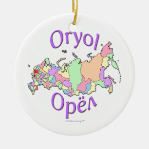 Oryol Rusland Map Ornament