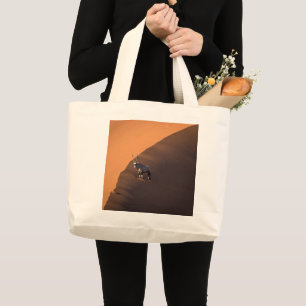 Oryx aan de rand, Namibië Grote Tote Bag