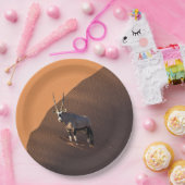 Oryx aan de rand, Namibië Papieren Bordje (Feest)