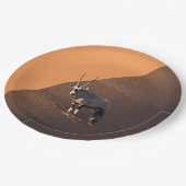 Oryx aan de rand, Namibië Papieren Bordje (Gekanteld)