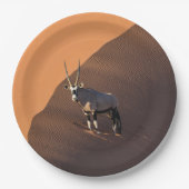 Oryx aan de rand, Namibië Papieren Bordje (Voorkant)