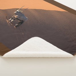 Oryx aan de rand, Namibië Sherpa Deken