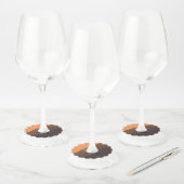 Oryx aan de rand, Namibië Wijnglaslabel (Set)