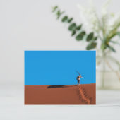 Oryx Antelope in de Namib woestijn Briefkaart (Staand voorkant)