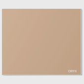 Oryx brown beige kleurnaam cadeaupapier (Vlak)