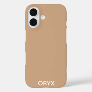 Oryx brown beige kleurnaam iPhone 16 hoesje