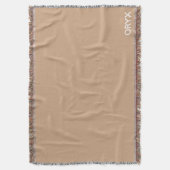 Oryx brown beige kleurnaam deken (Voorkant Verticaal)