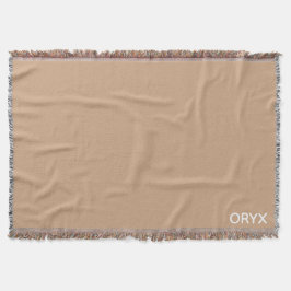 Oryx brown beige kleurnaam deken