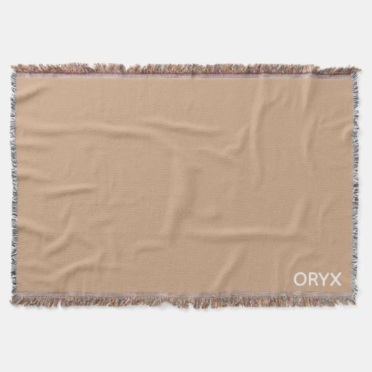 Oryx brown beige kleurnaam deken (Voorkant)