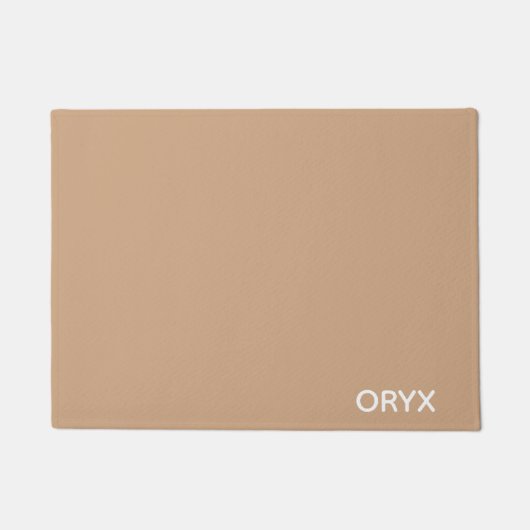 Oryx brown beige kleurnaam deurmat (Voorkant)