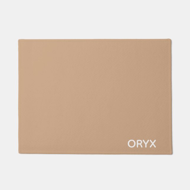 Oryx brown beige kleurnaam deurmat (Voorkant)