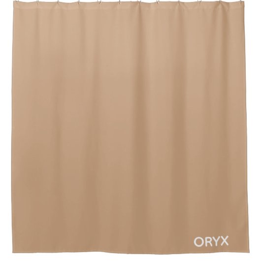 Oryx brown beige kleurnaam douchegordijn (Voorkant)
