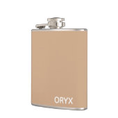 Oryx brown beige kleurnaam heupfles (Links)
