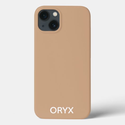 Oryx brown beige kleurnaam Hoesje-Mate iPhone case (Achterkant)