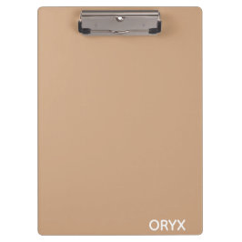 Oryx brown beige kleurnaam klembord