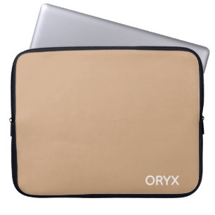 Oryx brown beige kleurnaam laptop sleeve