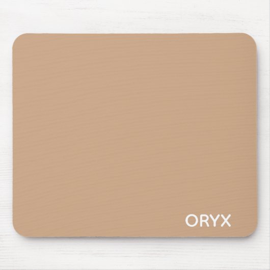 Oryx brown beige kleurnaam muismat (Voorkant)