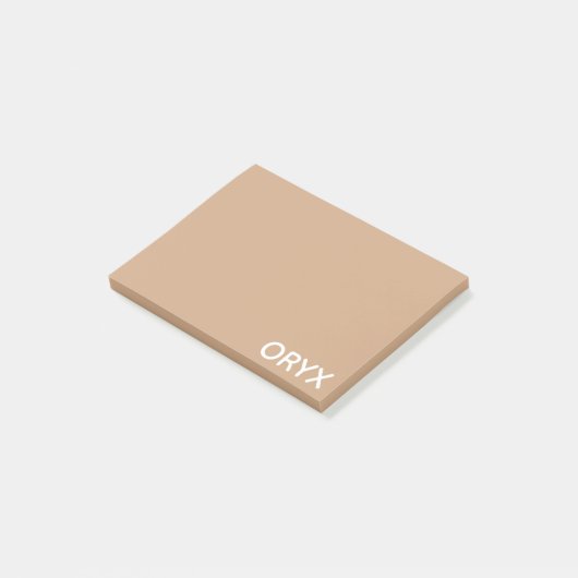Oryx brown beige kleurnaam post-it® notes (Schuin)