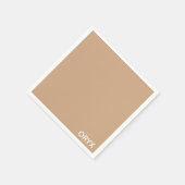 Oryx brown beige kleurnaam servet (Hoek)