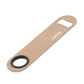 Oryx brown beige kleurnaam speed flessenopener (Voorkant Gekanteld)