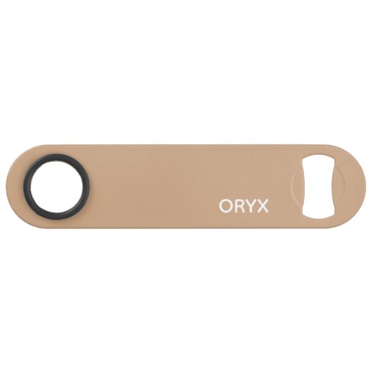 Oryx brown beige kleurnaam speed flessenopener (Voorkant (Horizontaal))