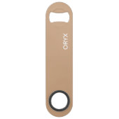 Oryx brown beige kleurnaam speed flessenopener (Voorkant)