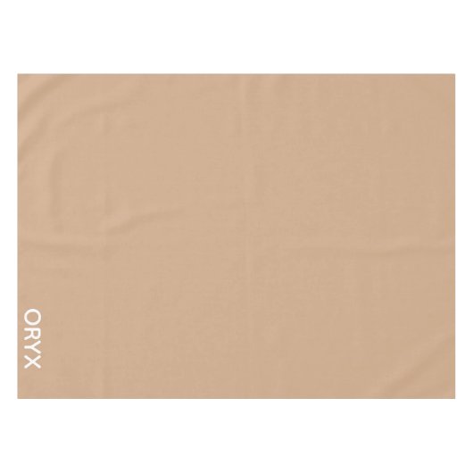 Oryx brown beige kleurnaam tafelkleed (Voorkant (Horizontaal))
