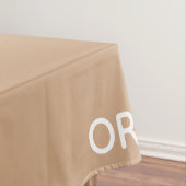 Oryx brown beige kleurnaam tafelkleed (Voorbeeld)