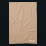 Oryx brown beige kleurnaam theedoek<br><div class="desc">Oryx brown beige kleurnaam</div>