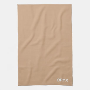 Oryx brown beige kleurnaam theedoek