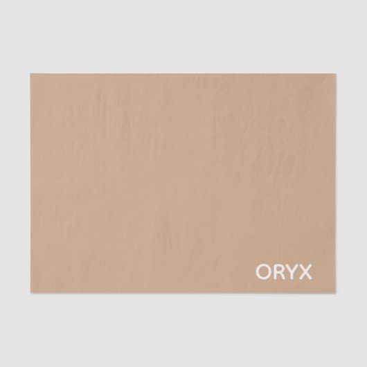 Oryx brown beige kleurnaam tissuepapier (Voorkant)