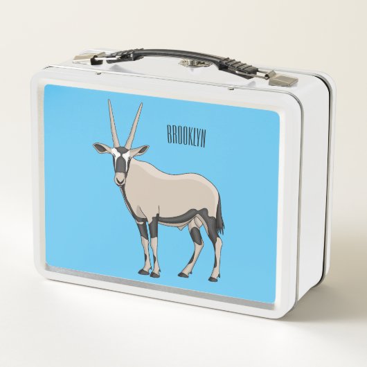 Oryx cartoon illustratie (Achterkant)