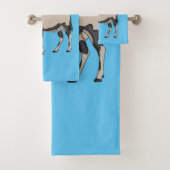 Oryx cartoon illustratie bad handdoek (Insitu)
