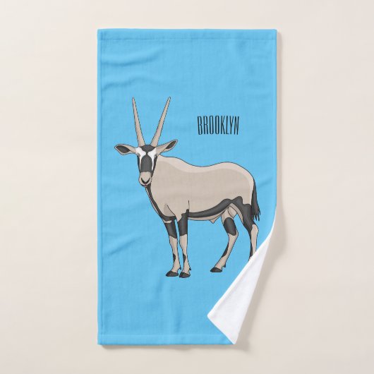 Oryx cartoon illustratie bad handdoek (Handdoek)