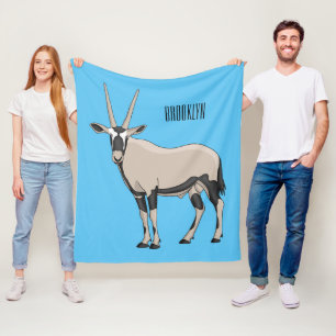Oryx cartoon illustratie fleece deken
