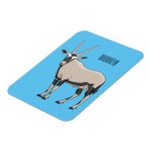 Oryx cartoon illustratie magneet (Linkerzijde)