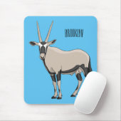 Oryx cartoon illustratie muismat (Met muis)