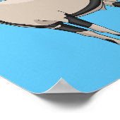 Oryx cartoon illustratie poster (Hoek)