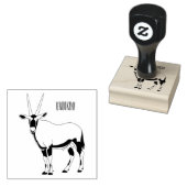 Oryx cartoon illustratie rubberstempel (Gestempeld)