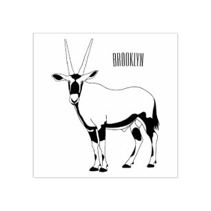 Oryx cartoon illustratie rubberstempel
